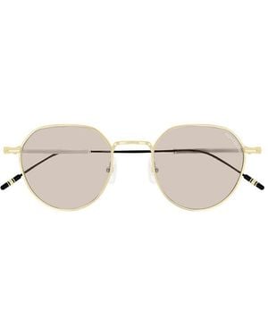 Montblanc Sunglasses Square Full Rim, Frame And Lens Mb0060S002 - Metallic