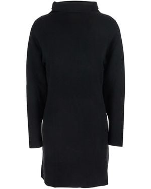 P.A.R.O.S.H. Turtleneck Midi Dress - Blue