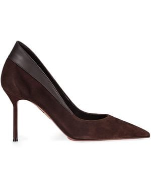 Aquazzura Décolleté Suede Glove - Brown