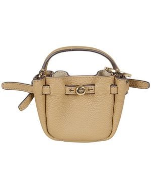 Tory Burch Romy Bucket Key Fob Borsa - Brown