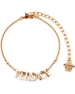Versace Logo' Bracelet - Metallic