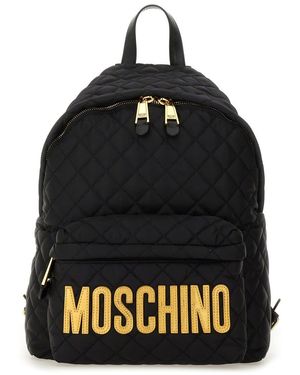 Moschino Sleek Mini Backpack For - Black