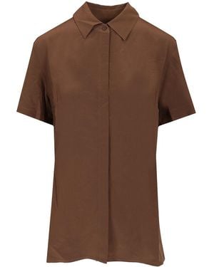Matteau Short-Sleeved Shirt Shirts - Brown
