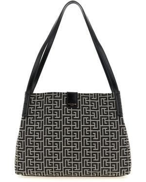 Balmain Release Shoulder Bag - Black