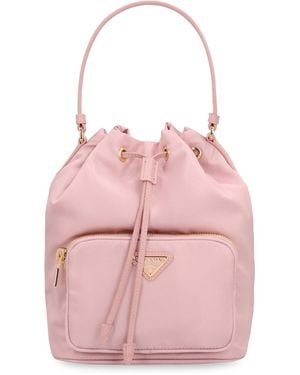 Prada Bucket Bag Duet Re-Nylon Polyamide - Pink