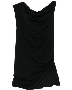 Entire studios Ruched Sleeveless Top - Black