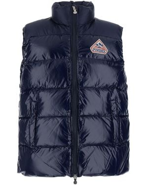 Pyrenex Sleeveless Down Jacket Tech Fabric Puffer - Blue