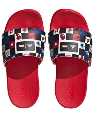 adidas Sandals Spiderman Synthetic Material - Red