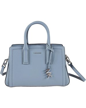 Michael Kors Top Handle Logo Tote - Blue