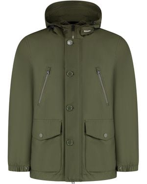 Woolrich Light Ramar Hooded Parka Cotton Parkas - Green