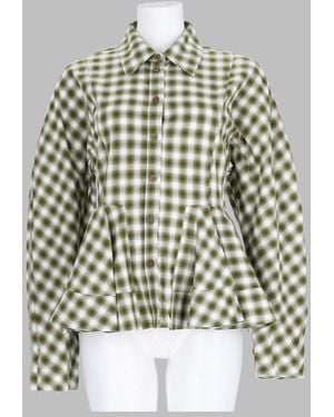 Ganni Checked Flannel Shirt Organic Cotton - Multicolour