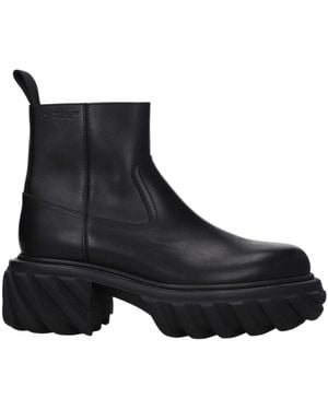 Off-White c/o Virgil Abloh Chelsea Boots Platform Sole - Black