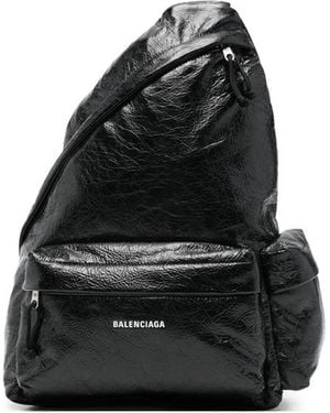 Balenciaga Bum Bag Lambskin - Black