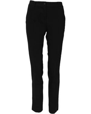 Dolce & Gabbana Slim Fit Tailored Trousers - Black
