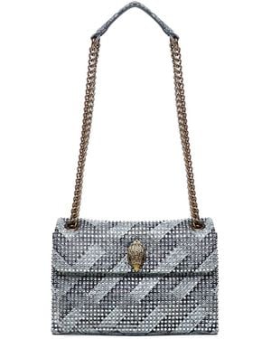 Kurt Geiger Kensington Mini Bag With Rhinestones - White