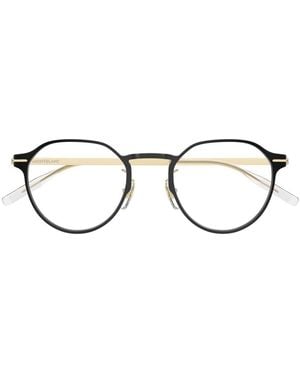 Montblanc Mb0469Ol Linea Snowcap Iniettato/Metallo Optical Frames - Brown