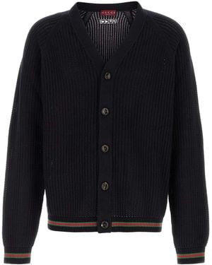 Gucci Midnight Blue Crochet Cardigan