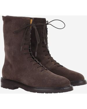 LEGRES Ankle Boots Suede - Brown
