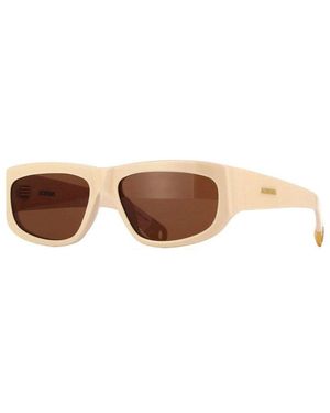 Jacquemus Sunglasses Square Full Rim, Shiny Frame And Lens Jac/2C1 - Brown