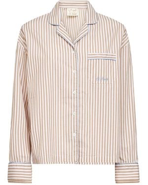 MC2 Saint Barth Pajama-Style Shirt Astra Cotton - White