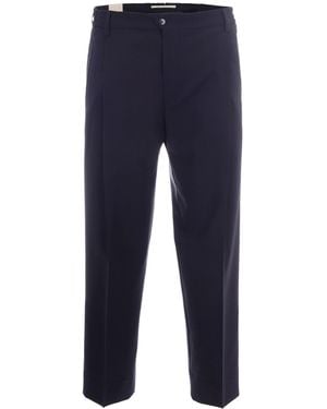 Briglia 1949 Trousers Manhattan Wool Polyester - Blue