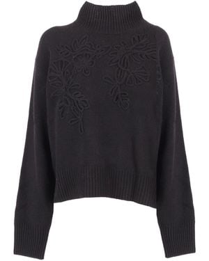 Ermanno Scervino High Neck Jumper - Black