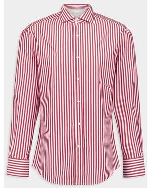 Brunello Cucinelli And Striped Shirt - Pink