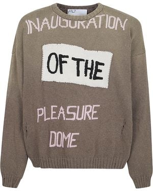 PALY Pleasure Dome Knit Jumper Cotton Maglia - Grey