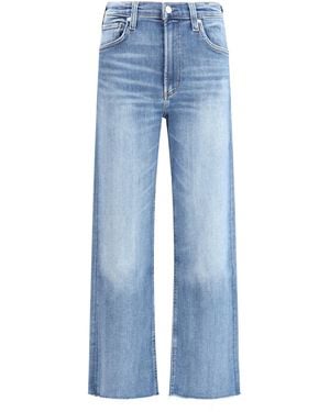 Citizens of Humanity Palma Straight Cooper Cotton; Elastane Jean - Blue
