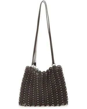 Rabanne 1969 Shoulder Bag Leather - Black