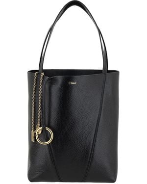 Chloé Spin Shoulder Bag - Black