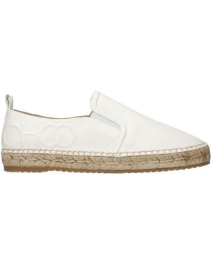 Jimmy Choo Leather Espadrilles Shoe - White