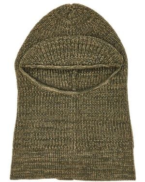 Isabel Marant Kenzia Balaclava Wool Hat - Green