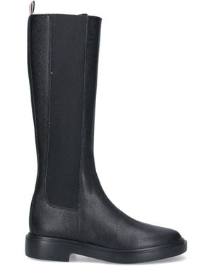 Thom Browne Slip-On Boots - Black