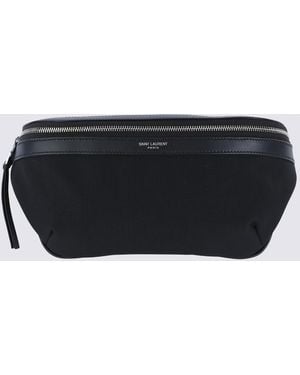 Saint Laurent Leather Belt Bag - Black