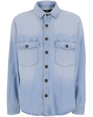 Grifoni Long Sleeve Shirt - Blue
