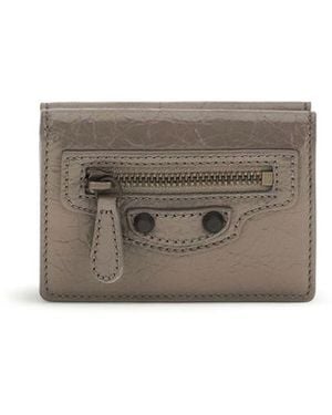 Balenciaga Lamb Ovis Aries Wallet - Gray