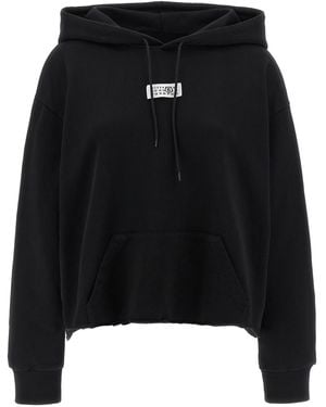 MM6 by Maison Martin Margiela Numeric Signature Mm6 Hoodie - Black