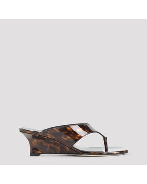 Stuart Weitzman Stuart Weizman Vinnie Wedge Thong 50 Sandals - Brown