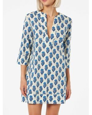 MC2 Saint Barth Cotton Tunic Dress Macha - Blue