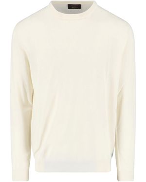 Zanone Virgin Wool Sweater - White