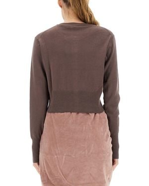 Vivienne Westwood Cardigan Bea Cotton Cashmere Jumpers - Brown