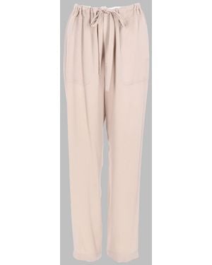 Vince Pants With Drawstring Viscose Acetate - Pink