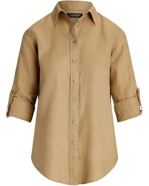 Ralph Lauren Karrie Long Sleeve Shirt - Natural