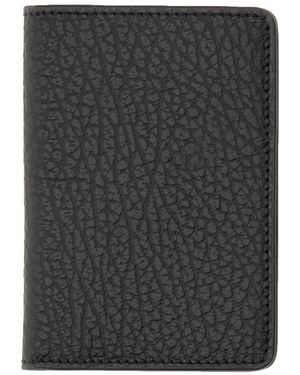 Maison Margiela Card Holder Leather Wallets & Purses - Black