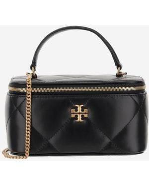 Tory Burch Kira Diamond Quilted Jewelry Bag - Black