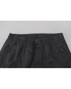 Dolce & Gabbana Striped Wool Skinny Trouser Trousers - Black