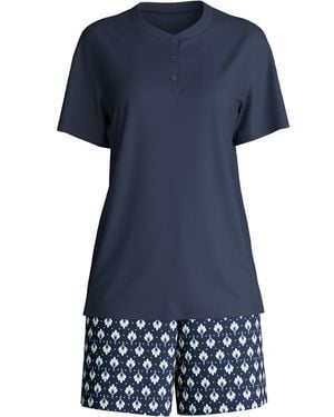 CALIDA Pigiama Corto - Blue