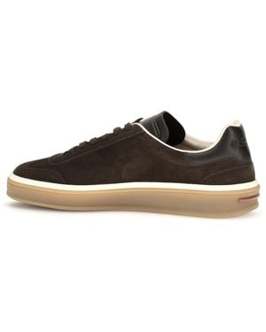 Loro Piana Sneakers Tennis Walk Suede Sneakers - Black