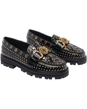 Kurt Geiger Flat Shoes Calf Leather/Rubber Sole - Black